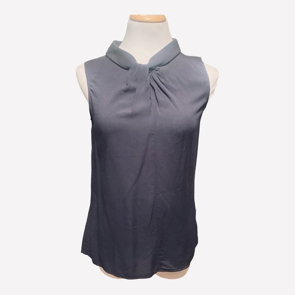 Brooks Brothers Twist Front Sleeveless Top - Picture 1 of 6
